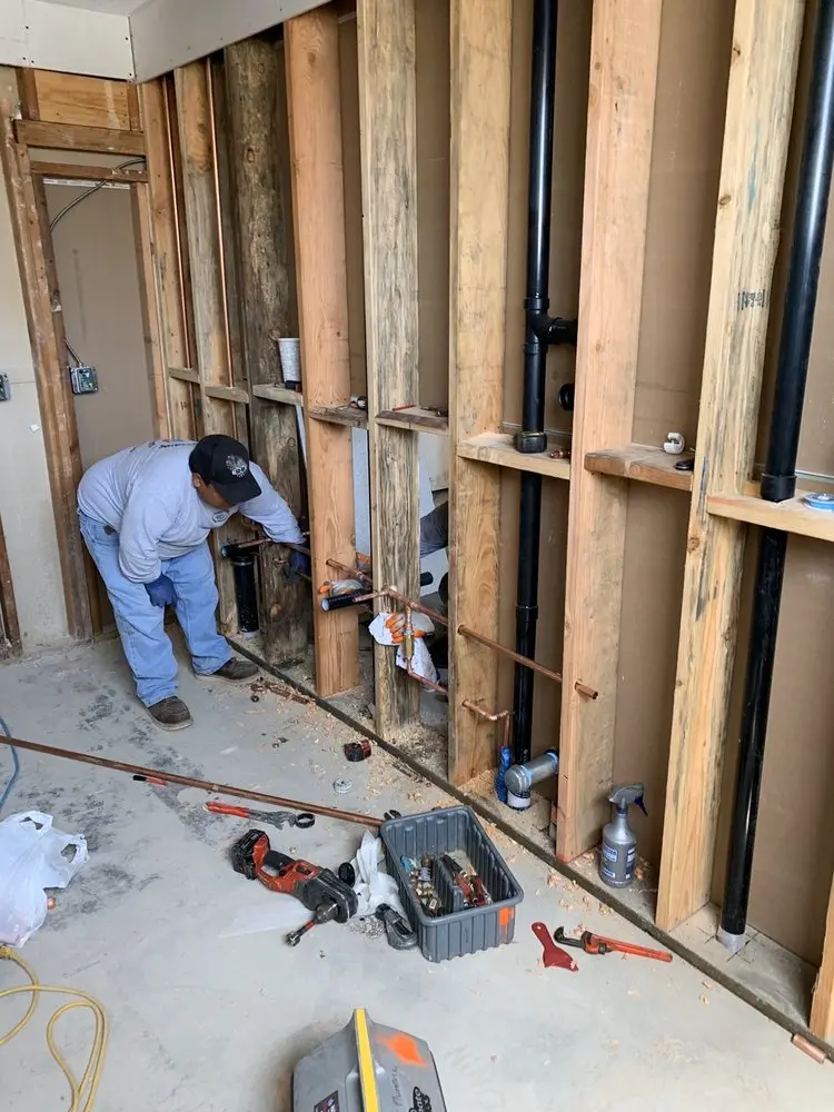 Commercial rough-in plumbing for Water Heater Replacement in Mesquite